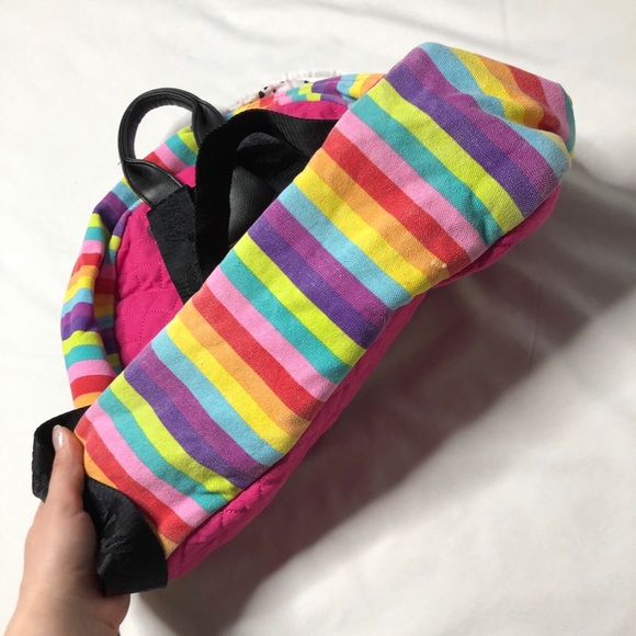 Betsey Johnson Rainbow Pink Backpack - Picture 4 of 4